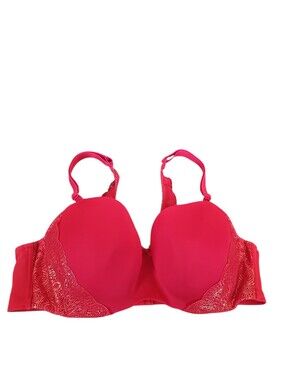 Cacique Red Opulent Gold Lace Racerback Underwire Bra Sz  40D New